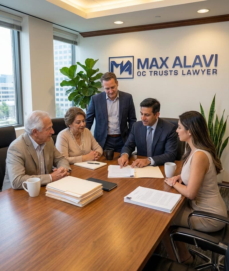 Max Alavi | Abogado líder en litigios fiduciarios en los condados de Orange y Los Ángeles.
